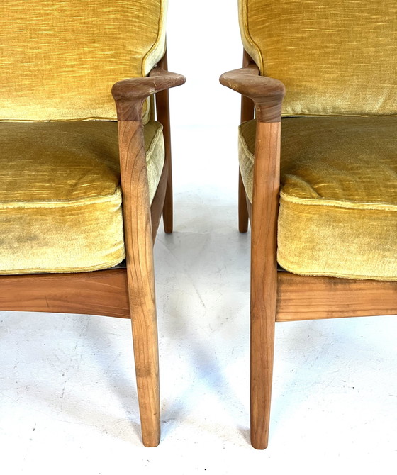 Image 1 of 2X Restored Eugen Schmidt Armchairs, Es Möbelfabrik
