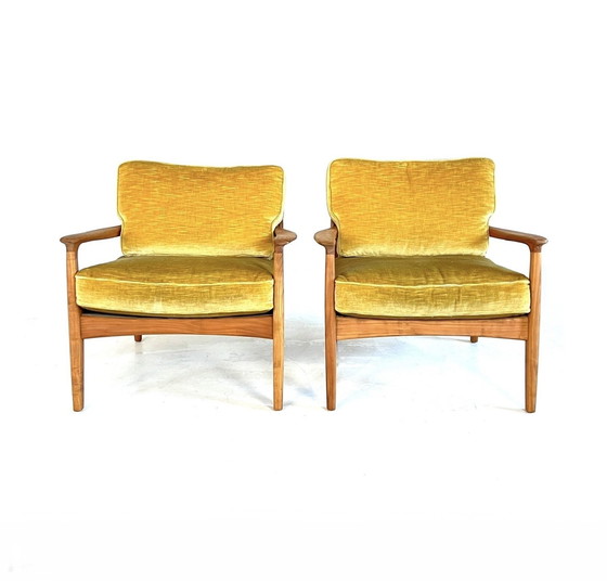 Image 1 of 2X Restored Eugen Schmidt Armchairs, Es Möbelfabrik