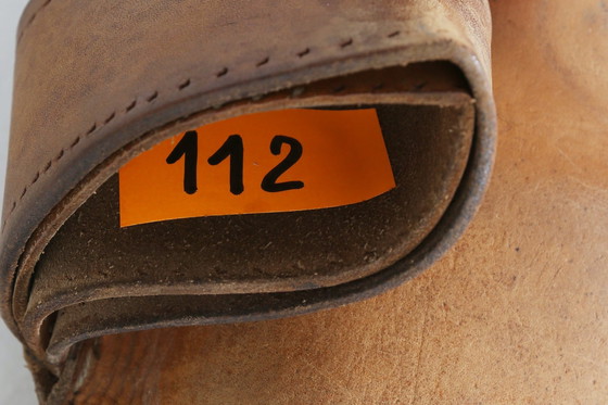 Image 1 of Vintage Thick Leather Gym Mat, Belgium 1930S