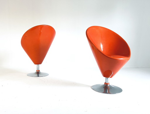 2x chaise pivotante