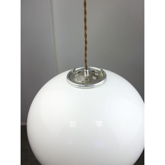 Image 1 of Vintage white Jolly pendant lamp by Luigi Massoni for Guzzini, 1970