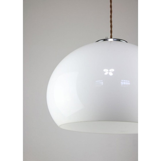 Image 1 of Vintage white Jolly pendant lamp by Luigi Massoni for Guzzini, 1970