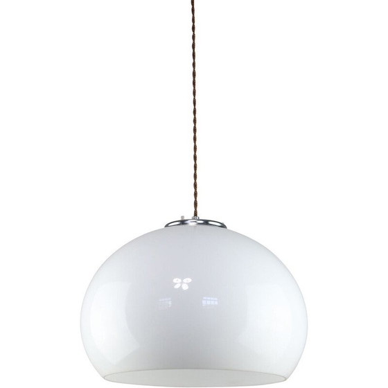 Image 1 of Vintage white Jolly pendant lamp by Luigi Massoni for Guzzini, 1970