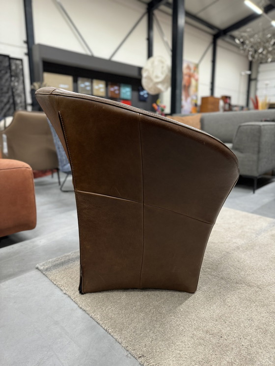 Image 1 of Label Ace armchair Bovino brown leather