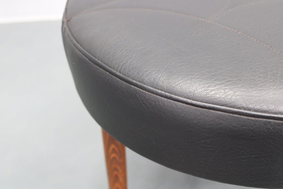 Image 1 of 1960S Leather Danish Stool