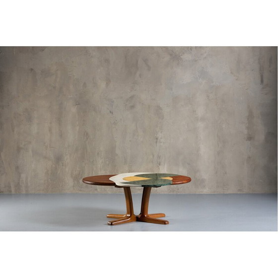 Image 1 of Vintage Kamikaze Egg marble coffee table by Corina Olaru, Romania 2023