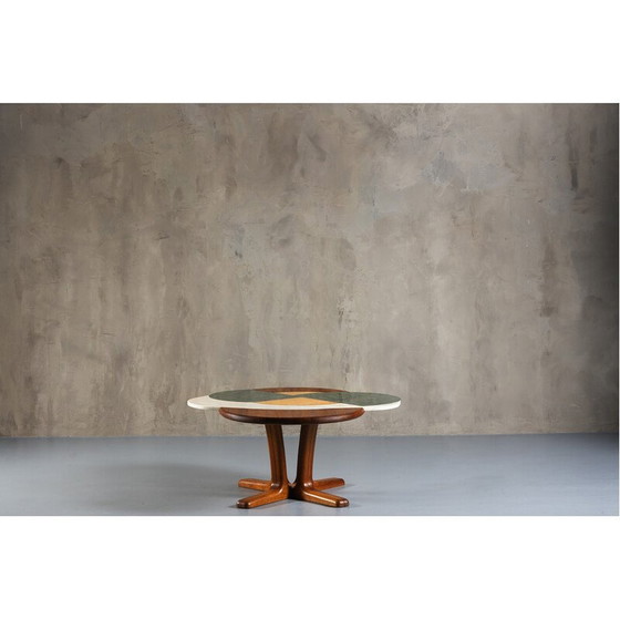 Image 1 of Vintage Kamikaze Egg marble coffee table by Corina Olaru, Romania 2023