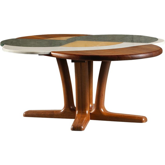 Image 1 of Vintage Kamikaze Egg marble coffee table by Corina Olaru, Romania 2023