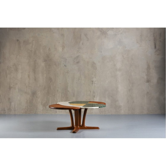 Image 1 of Vintage Kamikaze Egg marble coffee table by Corina Olaru, Romania 2023