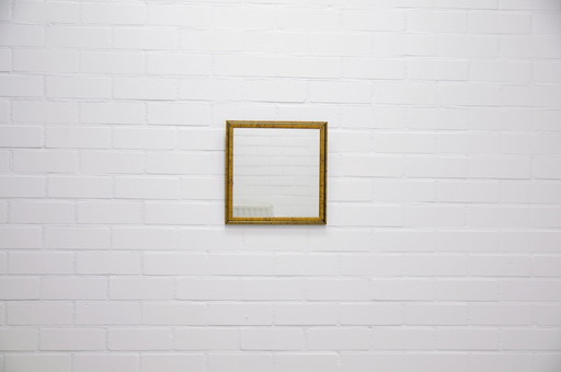 Ochre Yellow Square Mirror