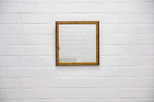 Ochre Yellow Square Mirror