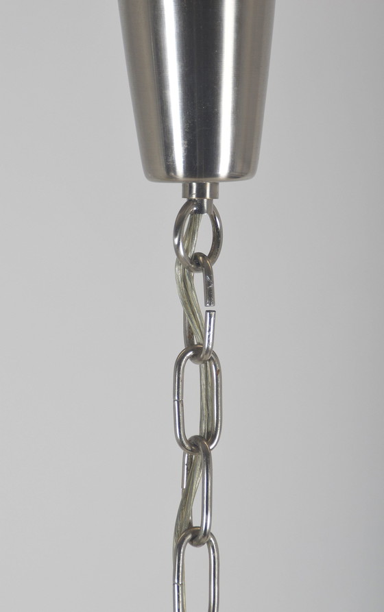 Image 1 of Chandelier With 'Ice Glass' From Kalmar Franks, 1960s