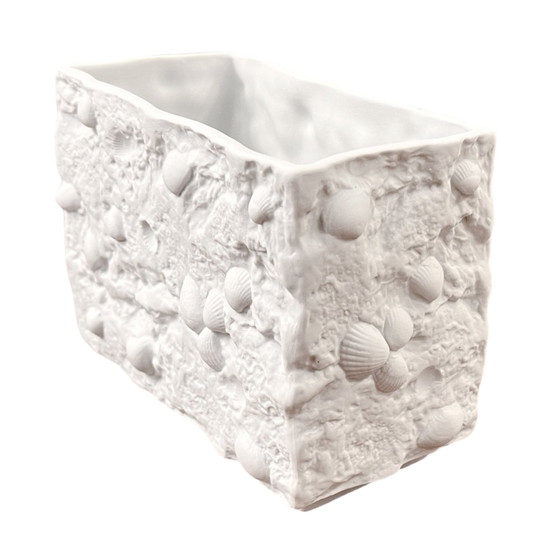 Image 1 of Biscuit Vase In The New Look Style Veb Kunstporzellan Ilmenau, Germany 1970S