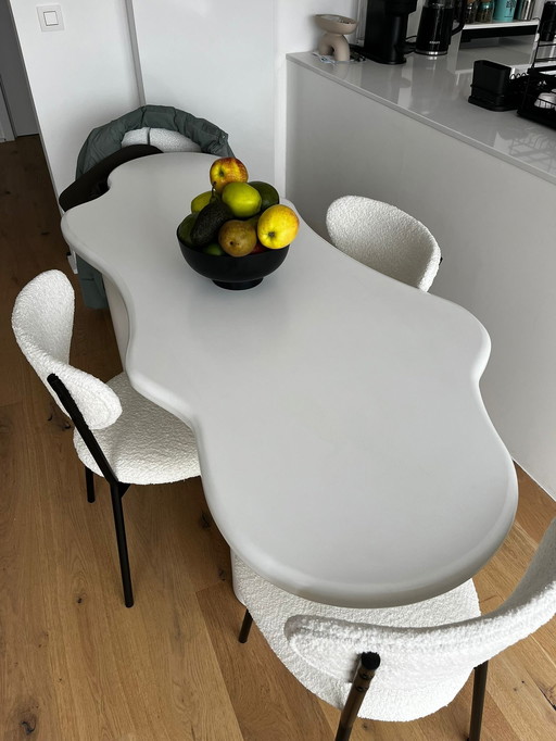 Organic Dining Table 180Cm White