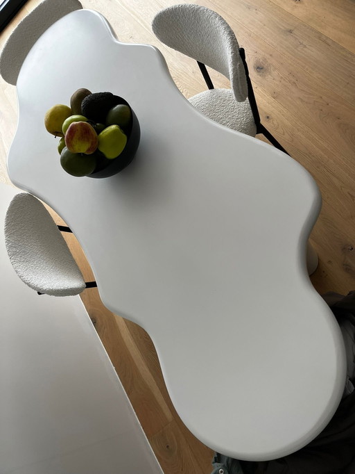 Organic Dining Table 180Cm White