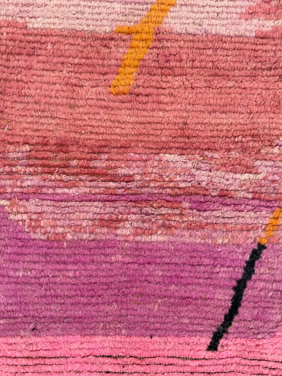 Image 1 of Pink Boho Boujad Berber Moroccan Rug