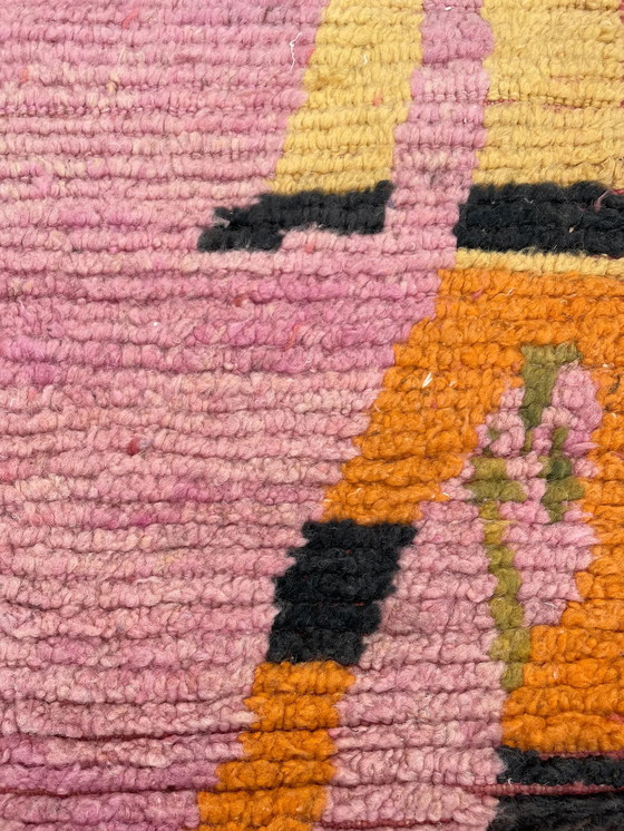 Image 1 of Pink Boho Boujad Berber Moroccan Rug