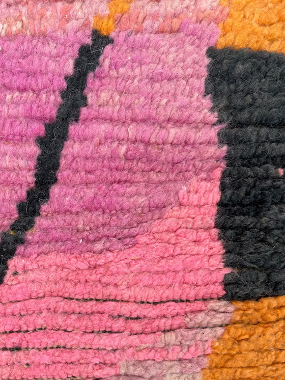 Image 1 of Pink Boho Boujad Berber Moroccan Rug