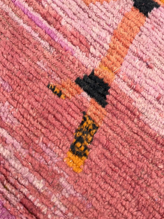 Image 1 of Pink Boho Boujad Berber Moroccan Rug