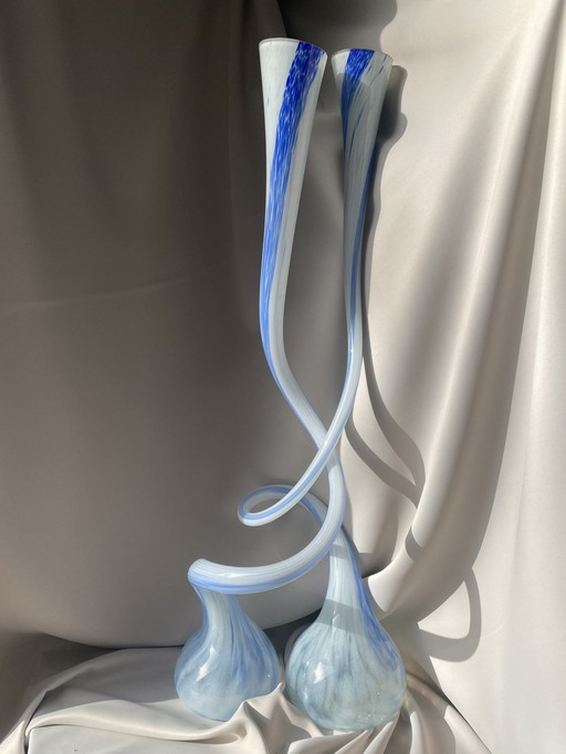 Very Tall Handmade Vintage Vases