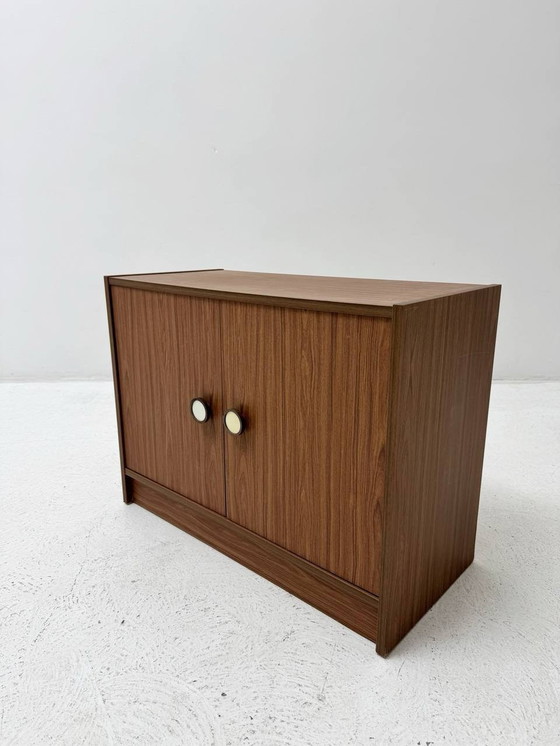 Image 1 of Mid - Century walnut wall shelf, 1960s