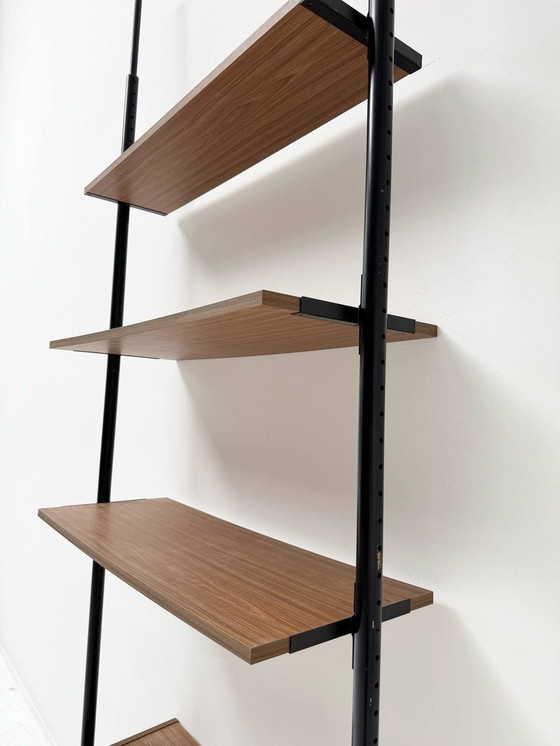 Image 1 of Mid - Century walnut wall shelf, 1960s