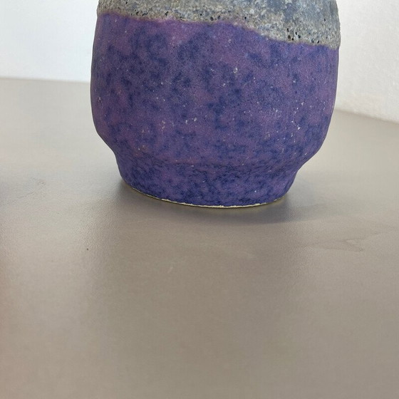 Image 1 of Pair of vintage "Purple-Red" lava clay vases by Jopeko, Germany 1970s