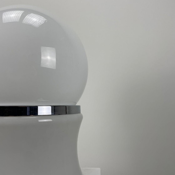 Image 1 of Glass And Chrome Table Lamp By Goffredo Reggiani 1960