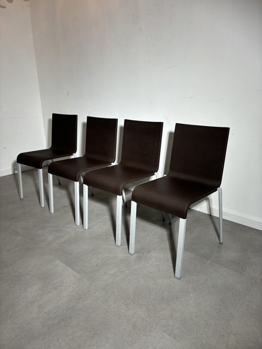 Set of 4 Maarten van Severen for Vitra .03 chair