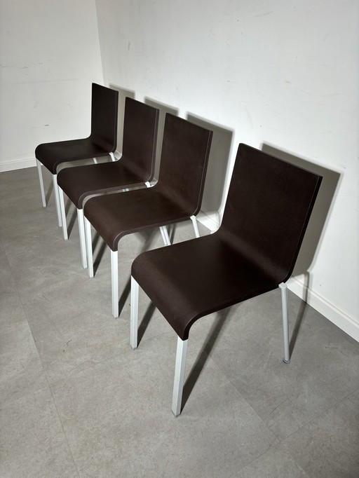 Set of 4 Maarten van Severen for Vitra .03 chair