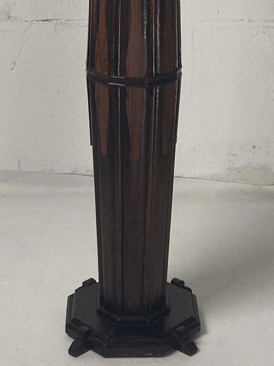 Image 1 of Art Deco Dutch Amsterdam School Pedestal, 1920S