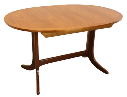Nathan table à manger ovale extensible vintage
