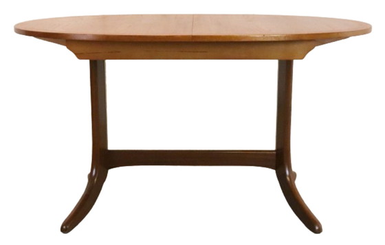Image 1 of Nathan table à manger ovale extensible vintage
