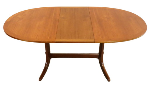 Nathan extendable oval dining table vintage