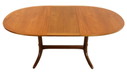 Nathan table à manger ovale extensible vintage