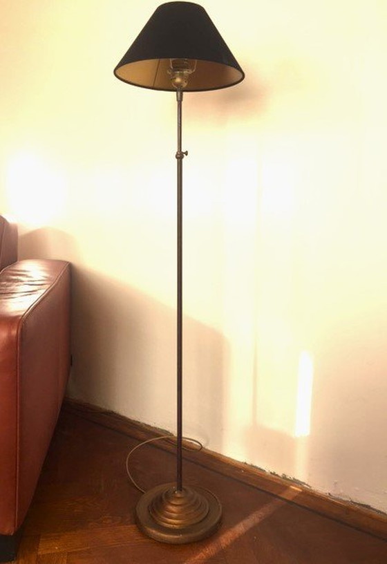 Image 1 of Floor Lamp With Shade (Height Adjustable).