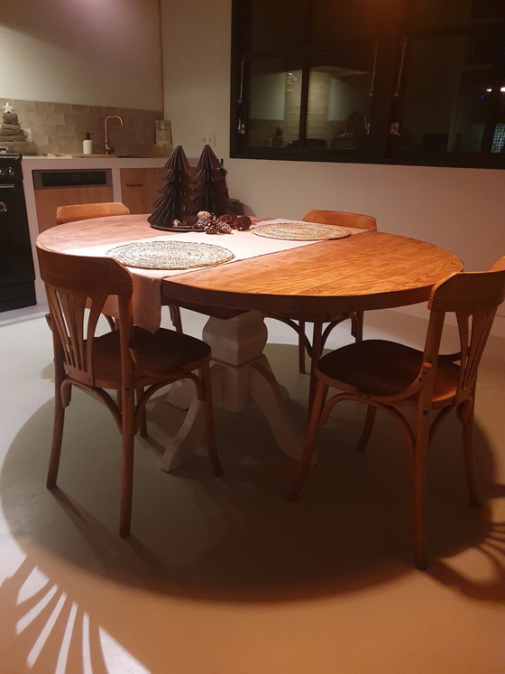 Image 1 of Dining Chairs, Wood, Beautiful Model14 Pieces, From Poland