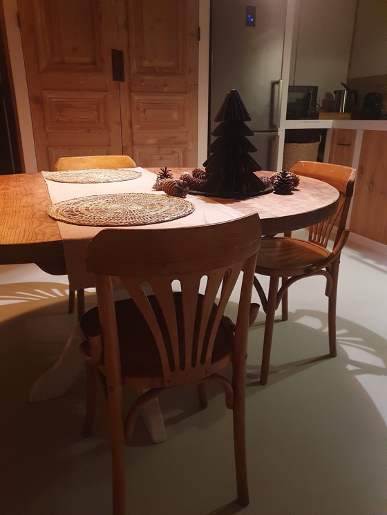 Image 1 of Dining Chairs, Wood, Beautiful Model14 Pieces, From Poland