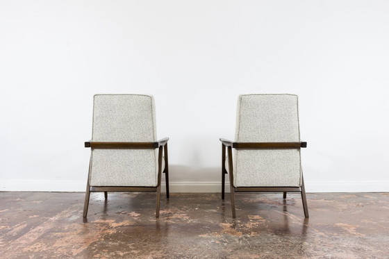 Image 1 of Pair Of Mid-Century Armchairs, Poland, 1960’S
