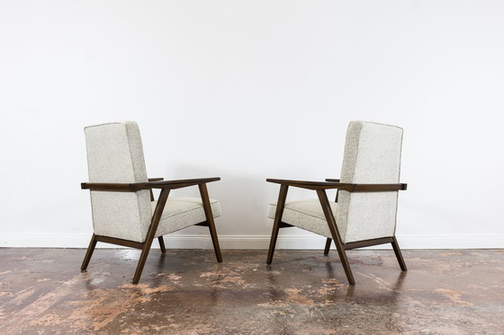 Image 1 of Pair Of Mid-Century Armchairs, Poland, 1960’S