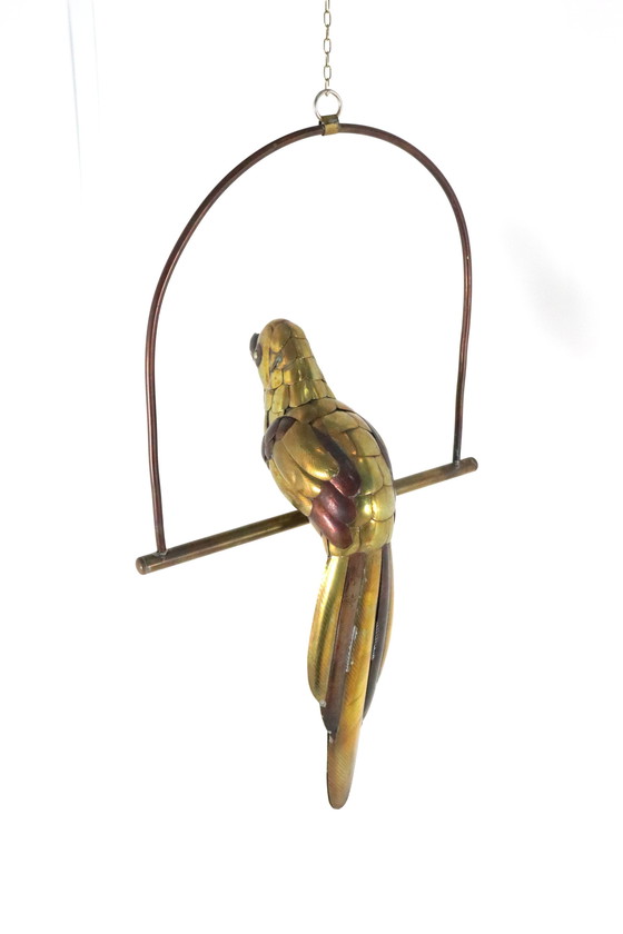 Image 1 of Brass Parrot Attr. Sergio Bustamante