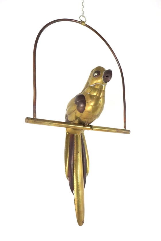 Image 1 of Brass Parrot Attr. Sergio Bustamante