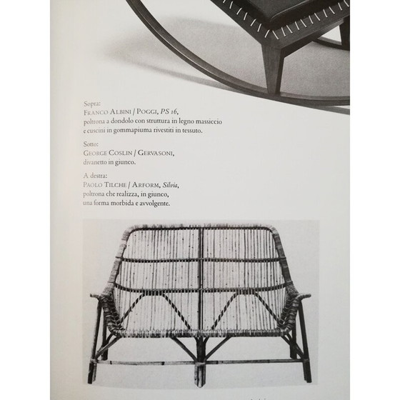 Image 1 of Pair of vintage wicker and bamboo armchairs by George Coslin for Gervasoni, Italy