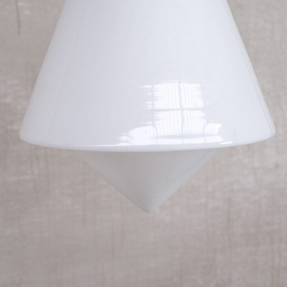 Image 1 of Lampada a sospensione tedesca vintage in vetro opalino, anni '30