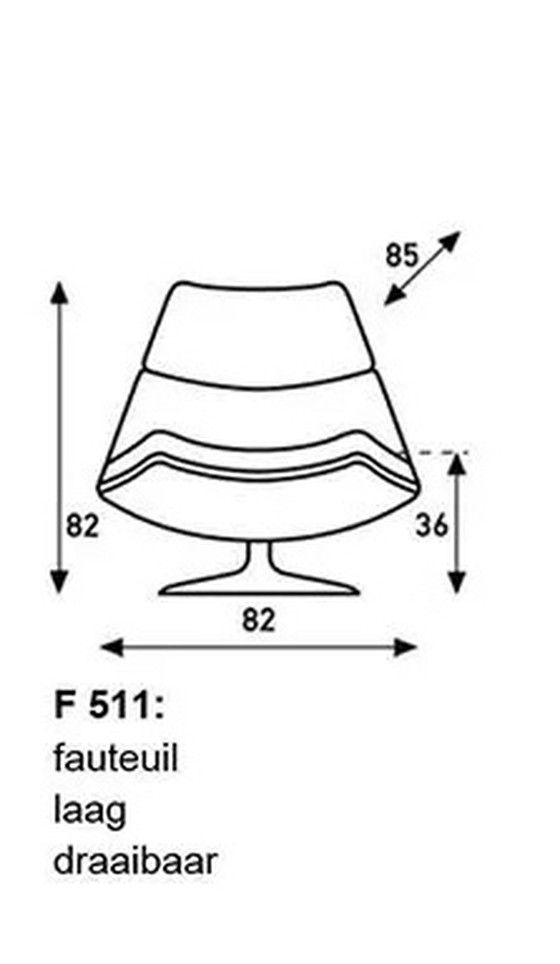 Image 1 of Artifort F511 (modèle bas)