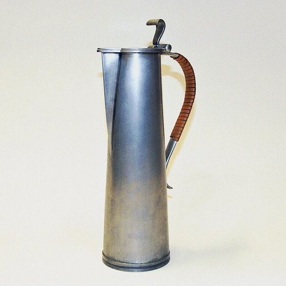 Image 1 of Vintage pewter pitcher by Gunnar Havstad, Norway 1950