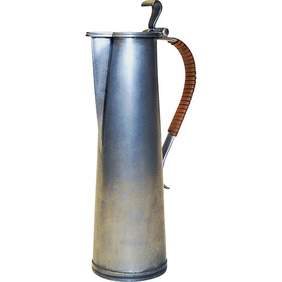 Image 1 of Vintage pewter pitcher by Gunnar Havstad, Norway 1950