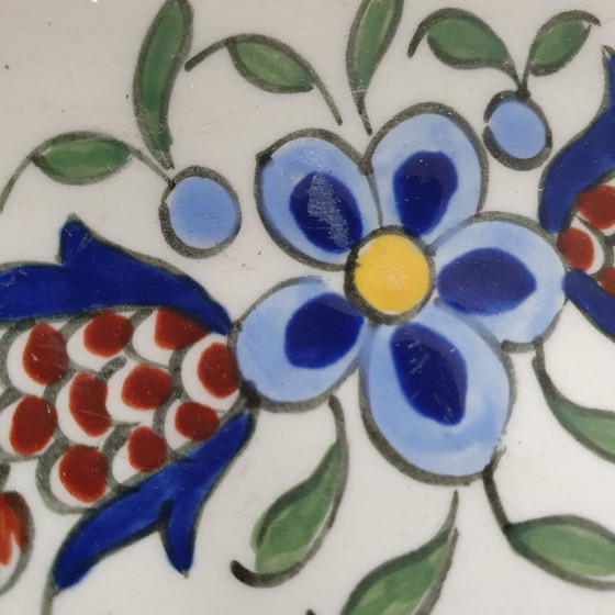 Image 1 of Plate Vieux Rouen Handpainted 36.5Cm