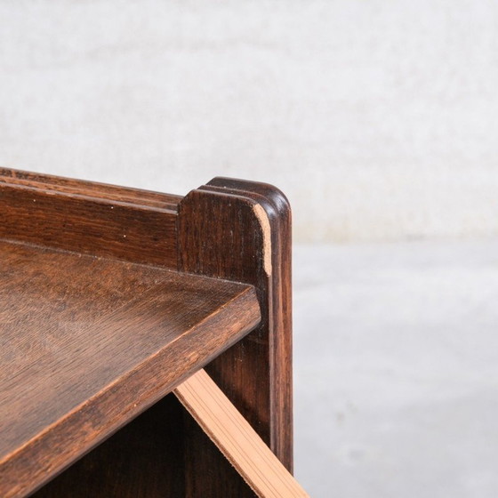 Image 1 of Vintage oakwood French bar cabinet by Guillerme et Chambron, 1960s