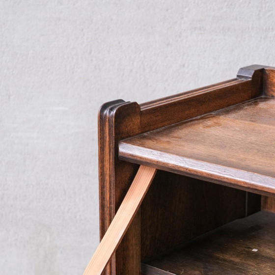 Image 1 of Vintage oakwood French bar cabinet by Guillerme et Chambron, 1960s
